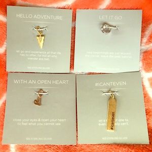 Lot of 4 Origami Owl Core Charms NEW!